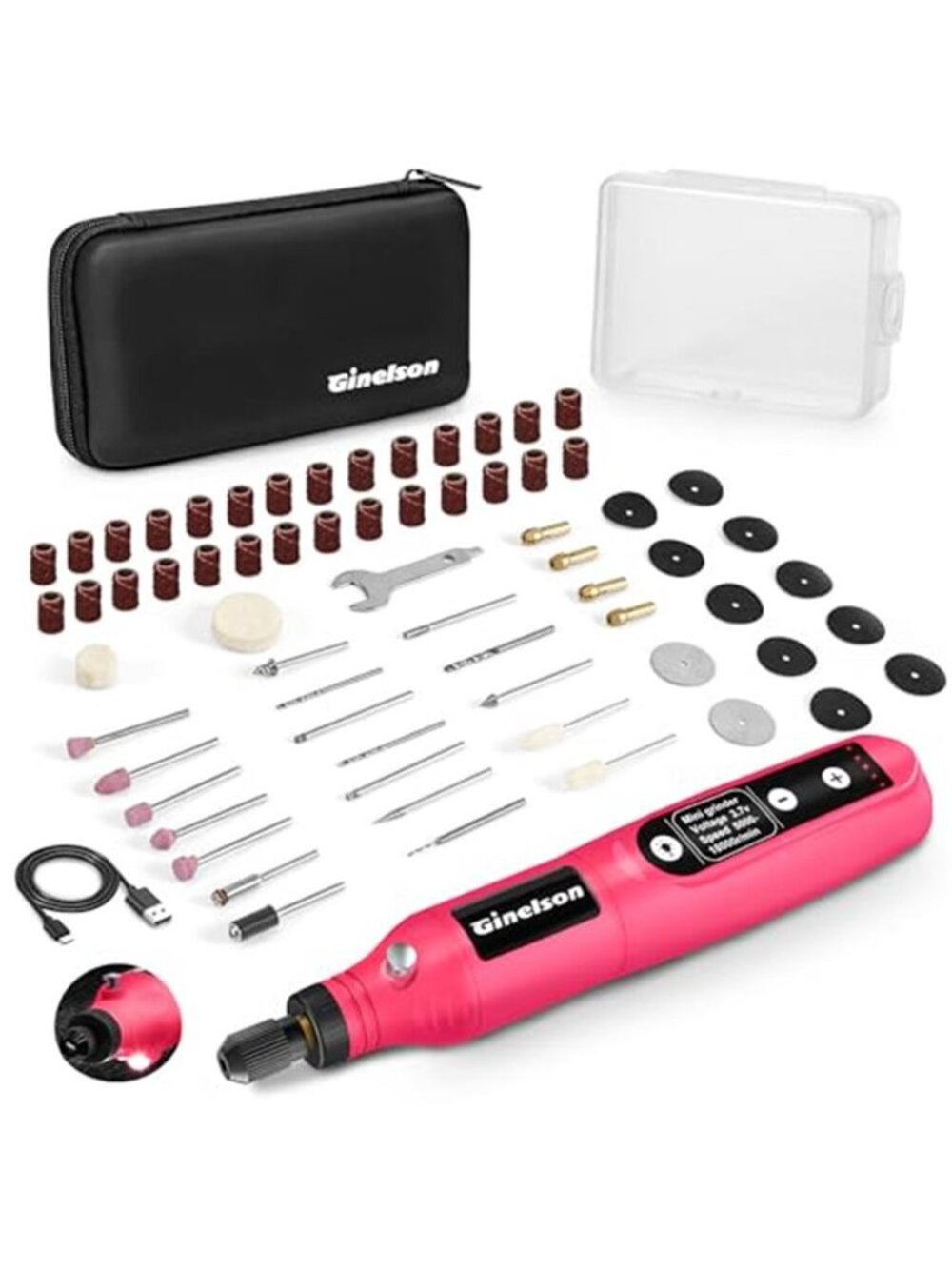 New Cordless Rotary Tool, 5 Variable Speed Mini Rotary Tool Kit with 70